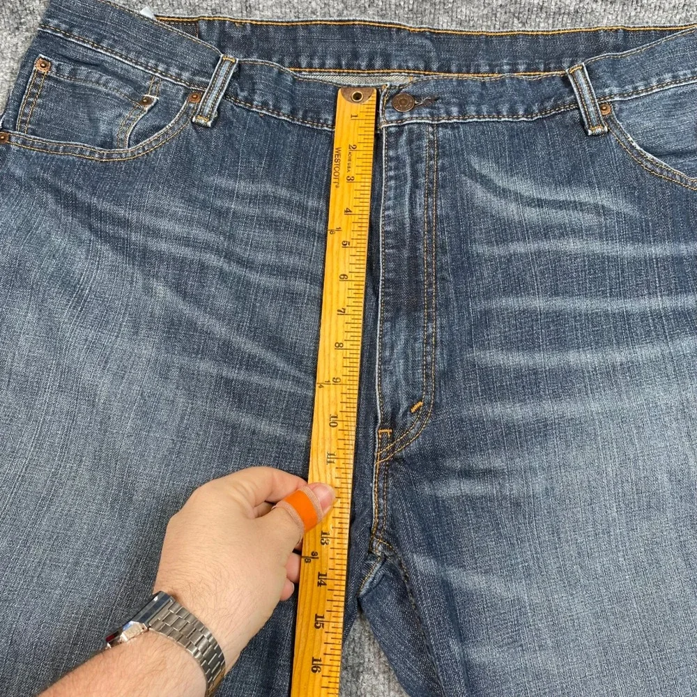 Levis 559 Relaxed Straight Jeans Mens 48x34 Medium Wash Blue Denim (Act 44x31)‎